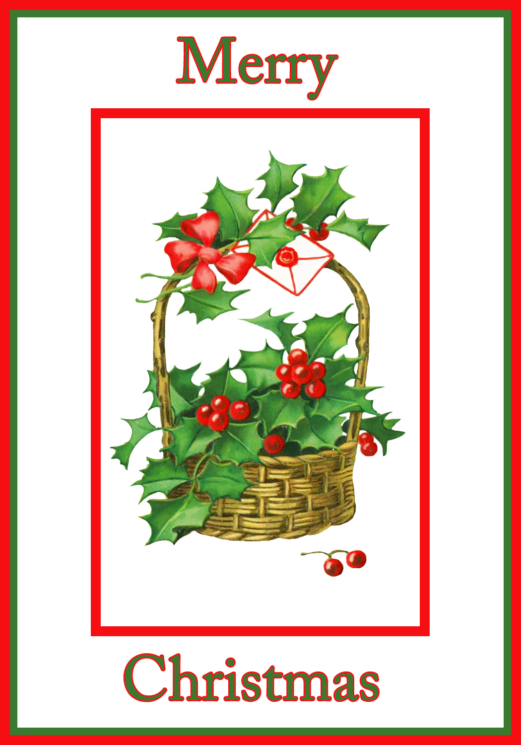 Free Christmas Photo Card Printable