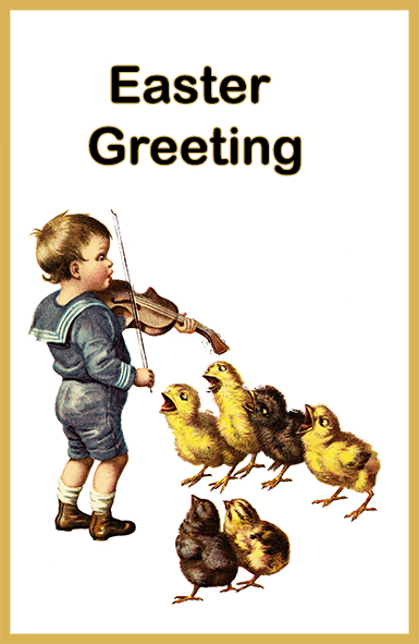 Funny Easter greeting card