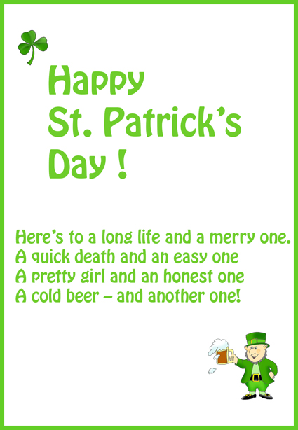 Happy St. Patrick's day card