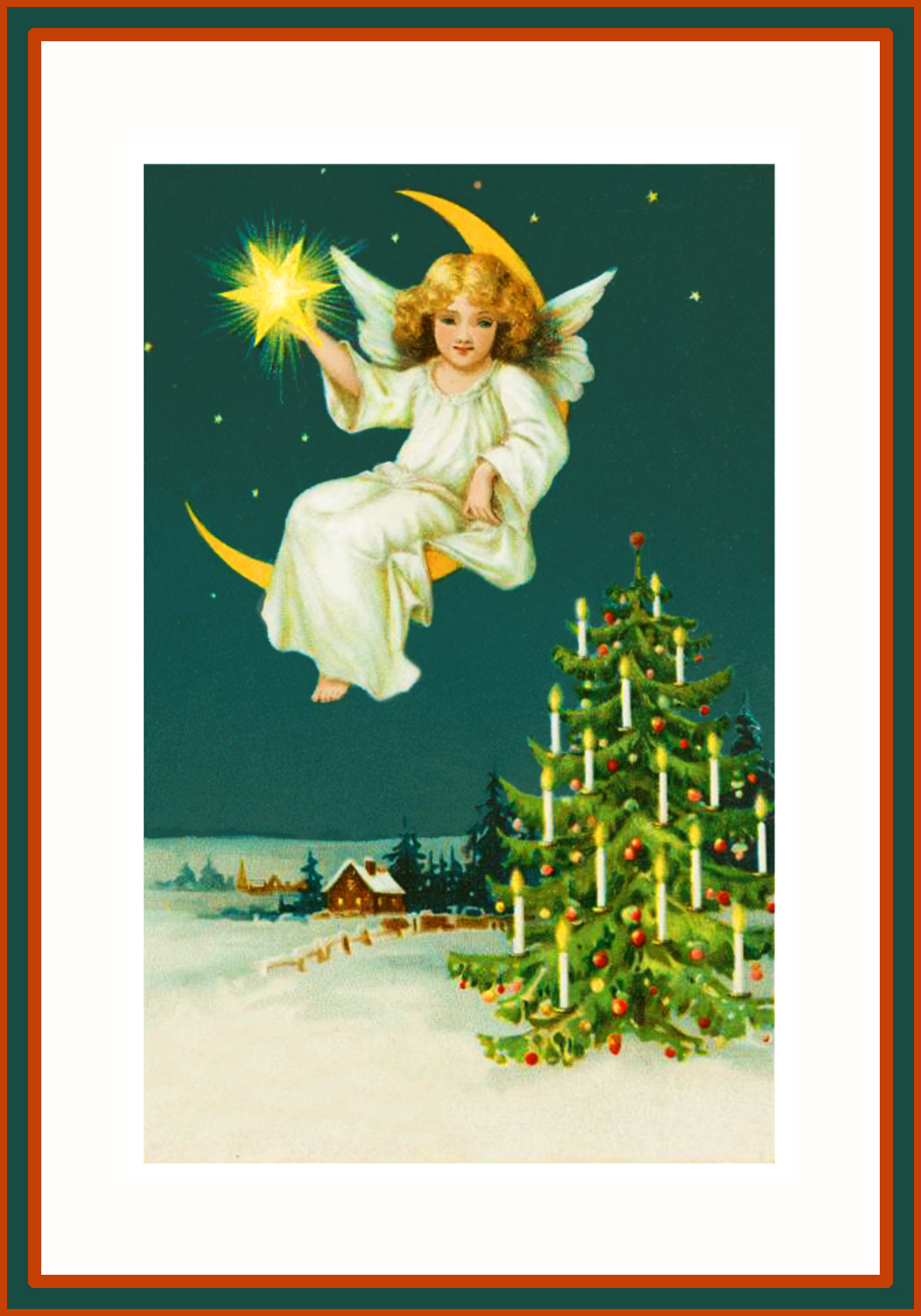 Angel with Christmas star