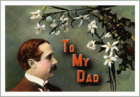 vintage Father's day postcard