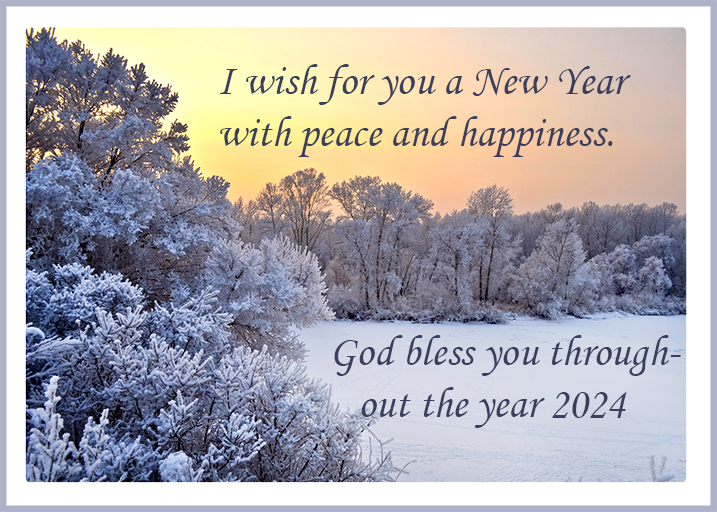 A peaceful New year card